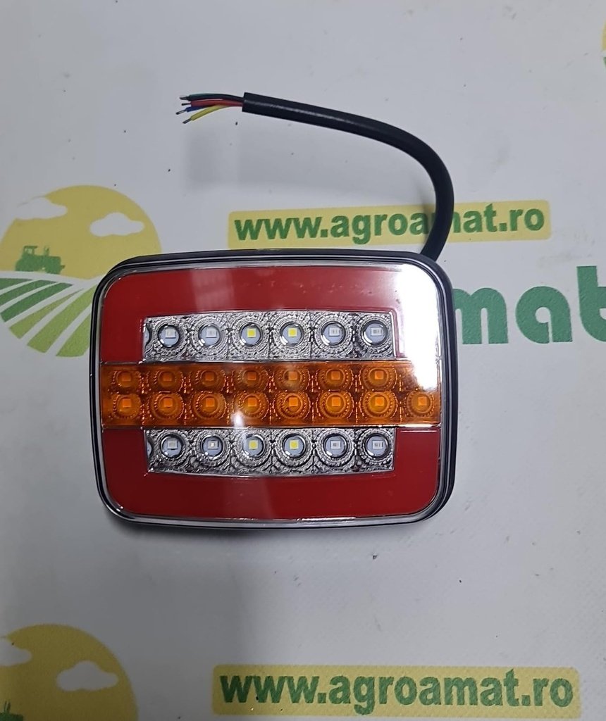 Lampa Stop Spate Dreptunghiulara LED 12V/24V