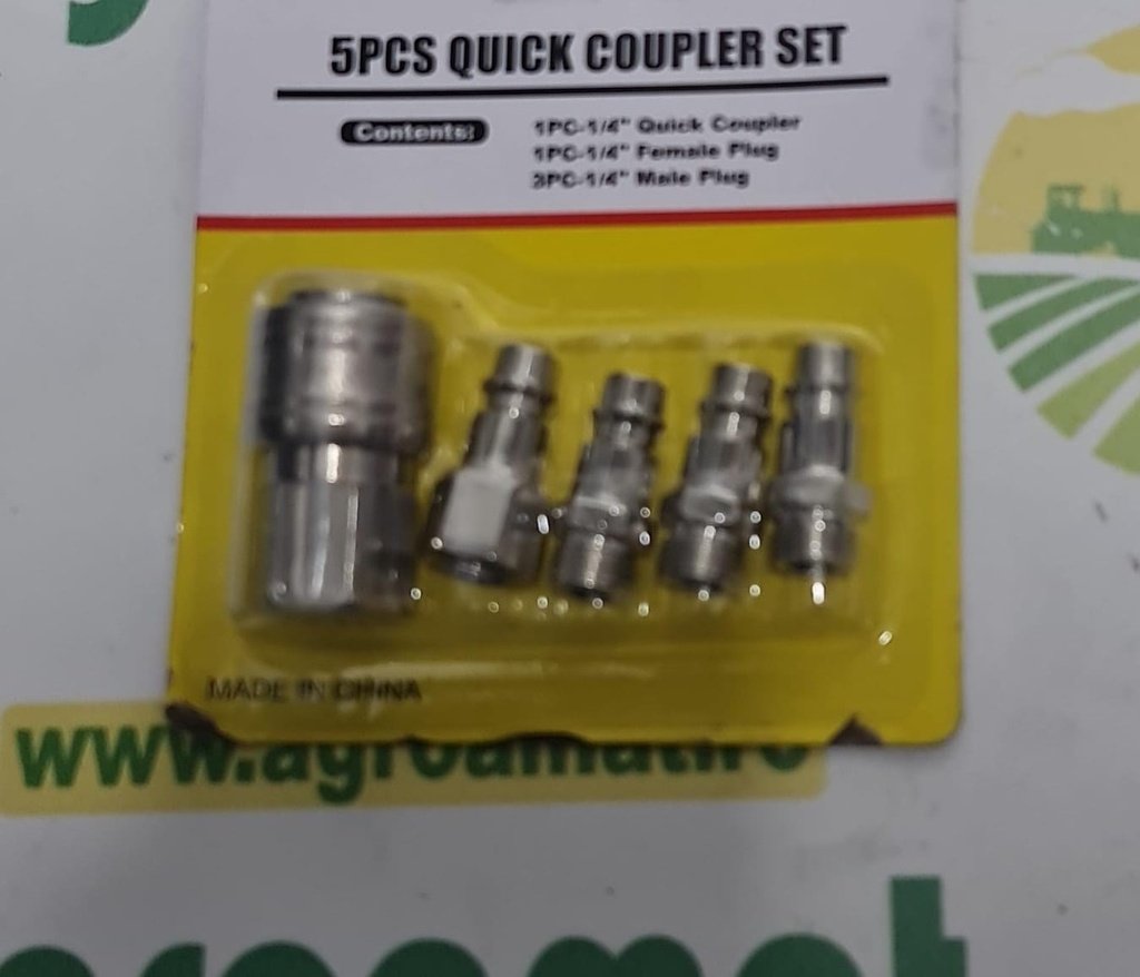 Set 5 Cuple Rapide 1/4 Furtun Aer Comprimat