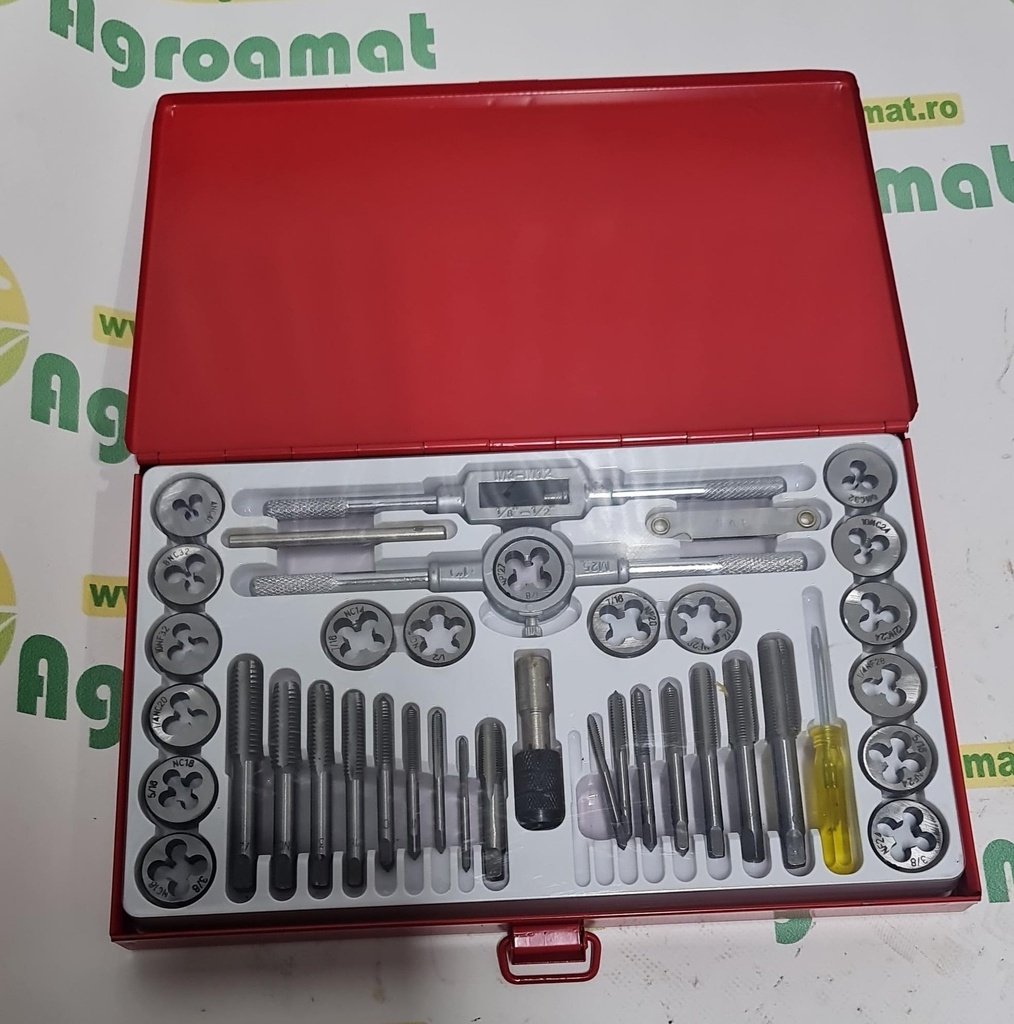 Trusa Tarozi si Filiere Metrice M3-M12mm 40Buc