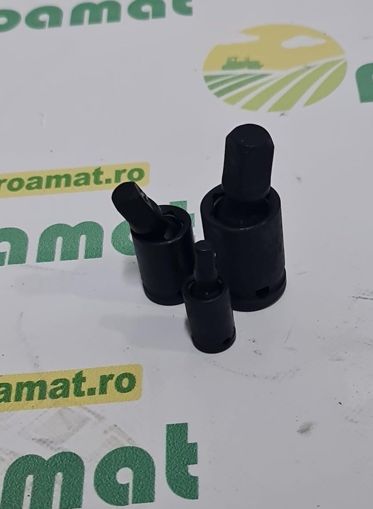 Set Adaptoare Impact cu Articulatie Cardanica Patrat 1/2, 3/8 3 Buc
