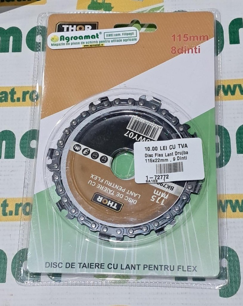 Disc Flex Lant Drujba 115x22mm , 9 Dinti