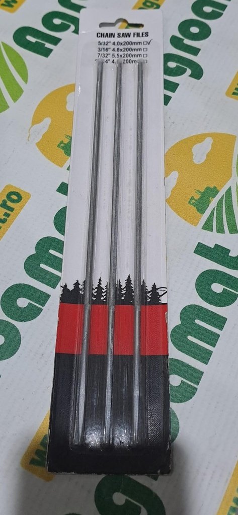 Set 3 Pile Ascutit Lant Drujba 4x200mm 