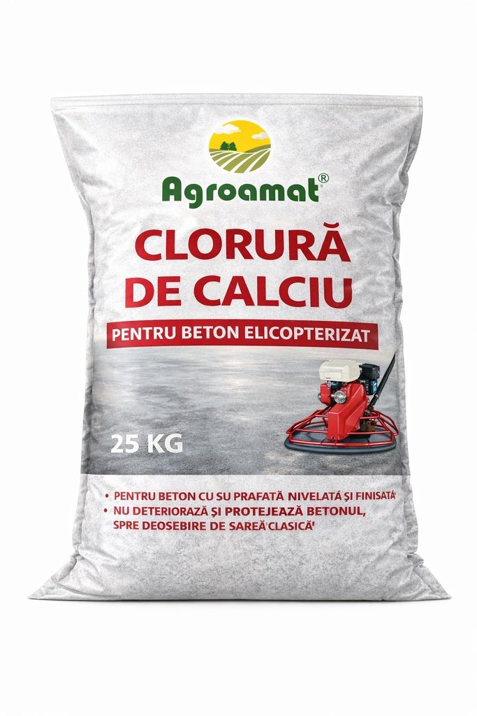 Clorura de Calciu Pt. Beton elicopterizat sac 25-KG