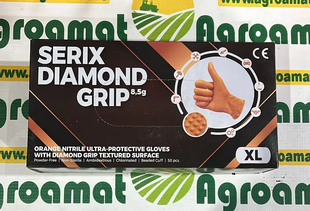 Set Manusi din Nitril Portocalii XL