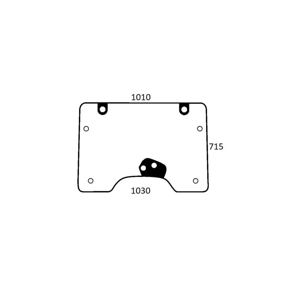 Geam frontal partea de sus 001422910N