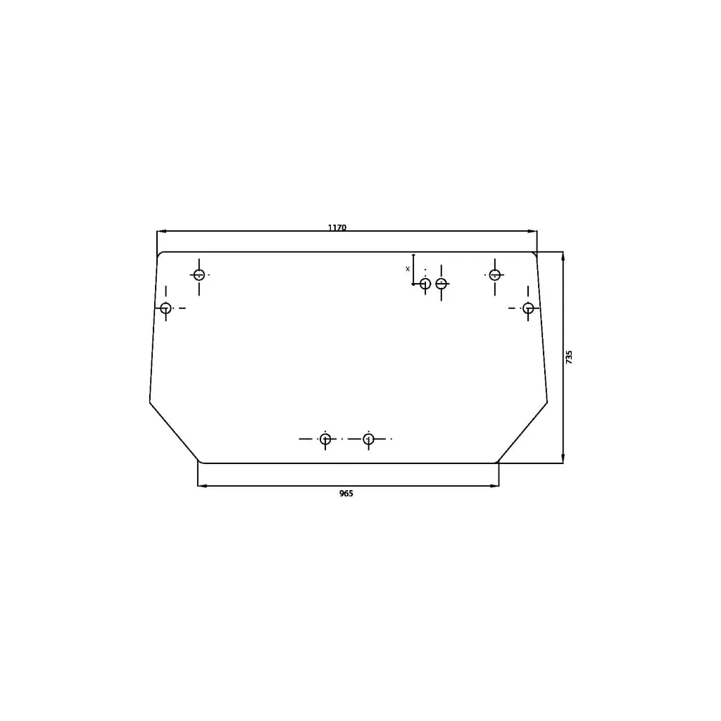 Geam spate superior 00110806030N