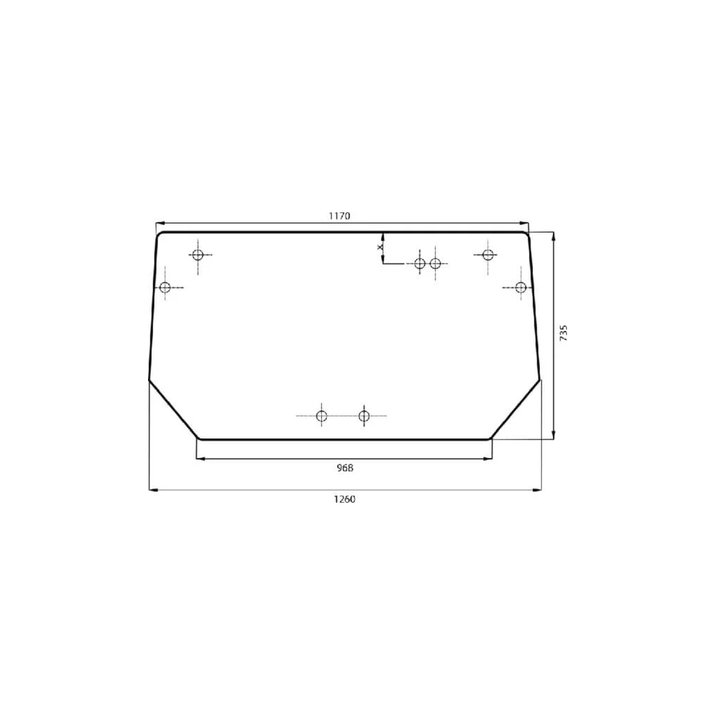Geam spate superior 00110806010N