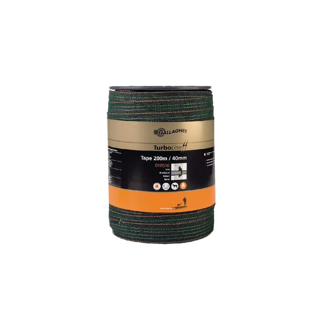 Bandă verde pentru gard 40mm 200m TurboStar 010516GAL
