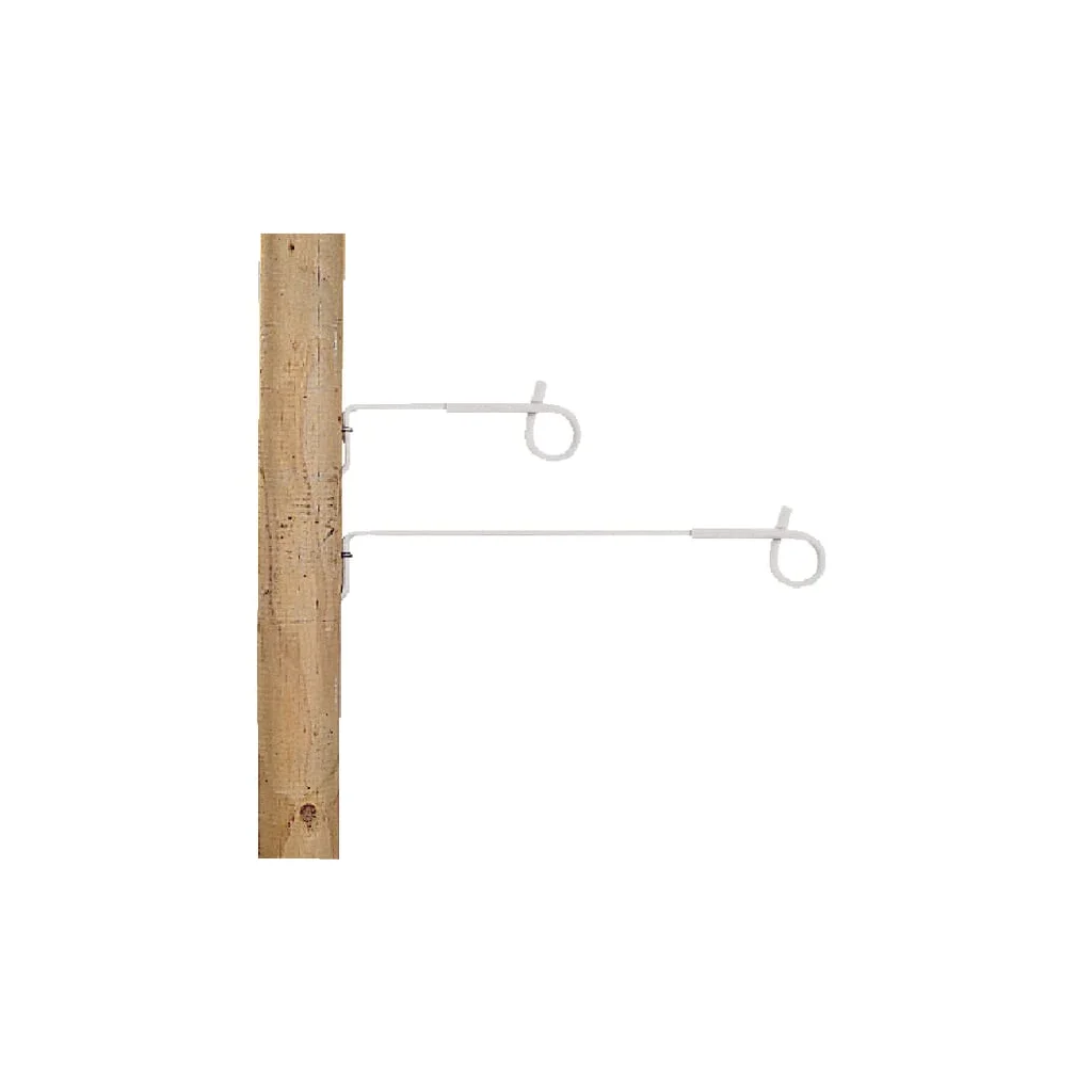 Izolator offset cu coadă de porc alb 10 bucăți Gallagher 010998GAL