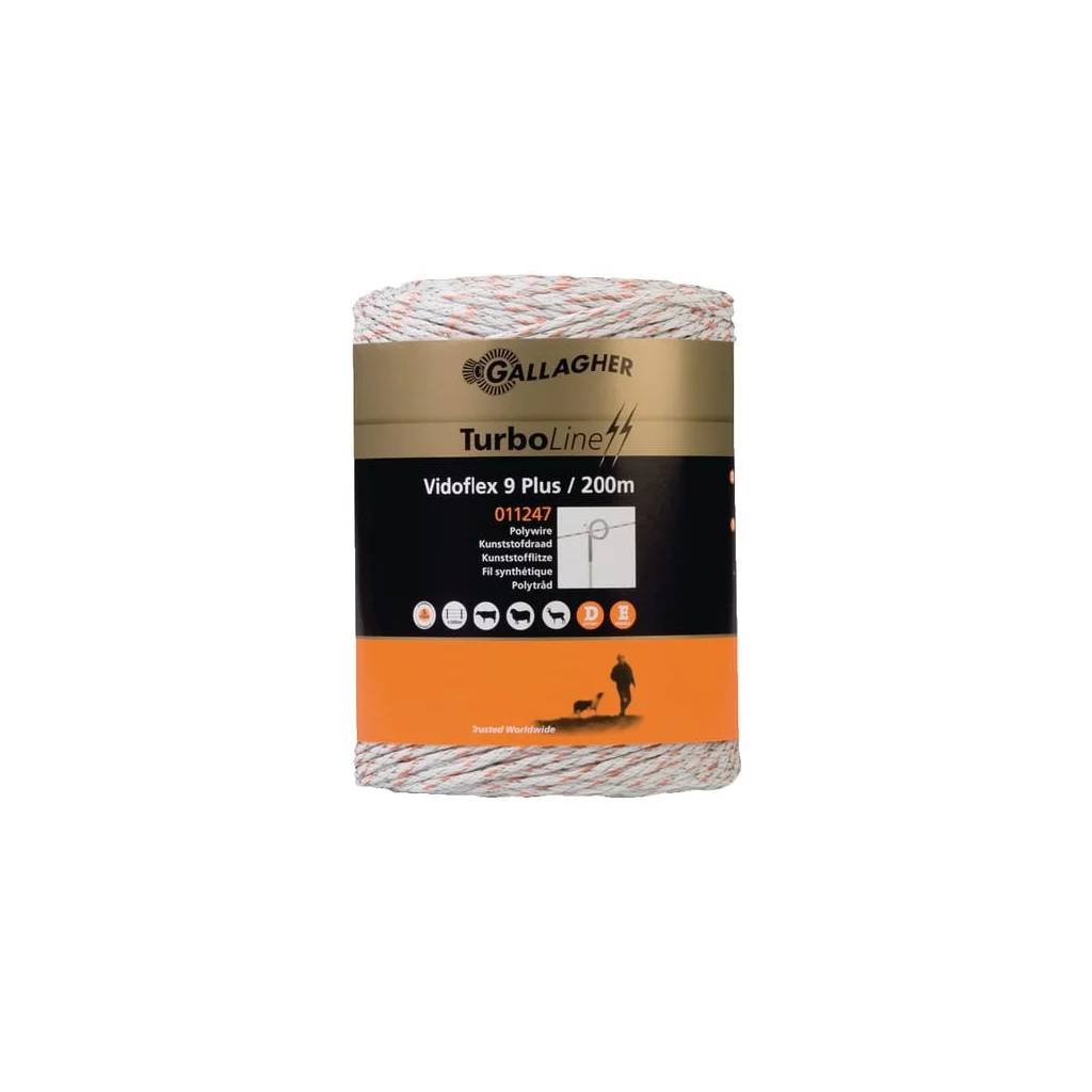 Cablu pentru gard 200m Vidoflex 9 TurboLine Plus 011247GAL