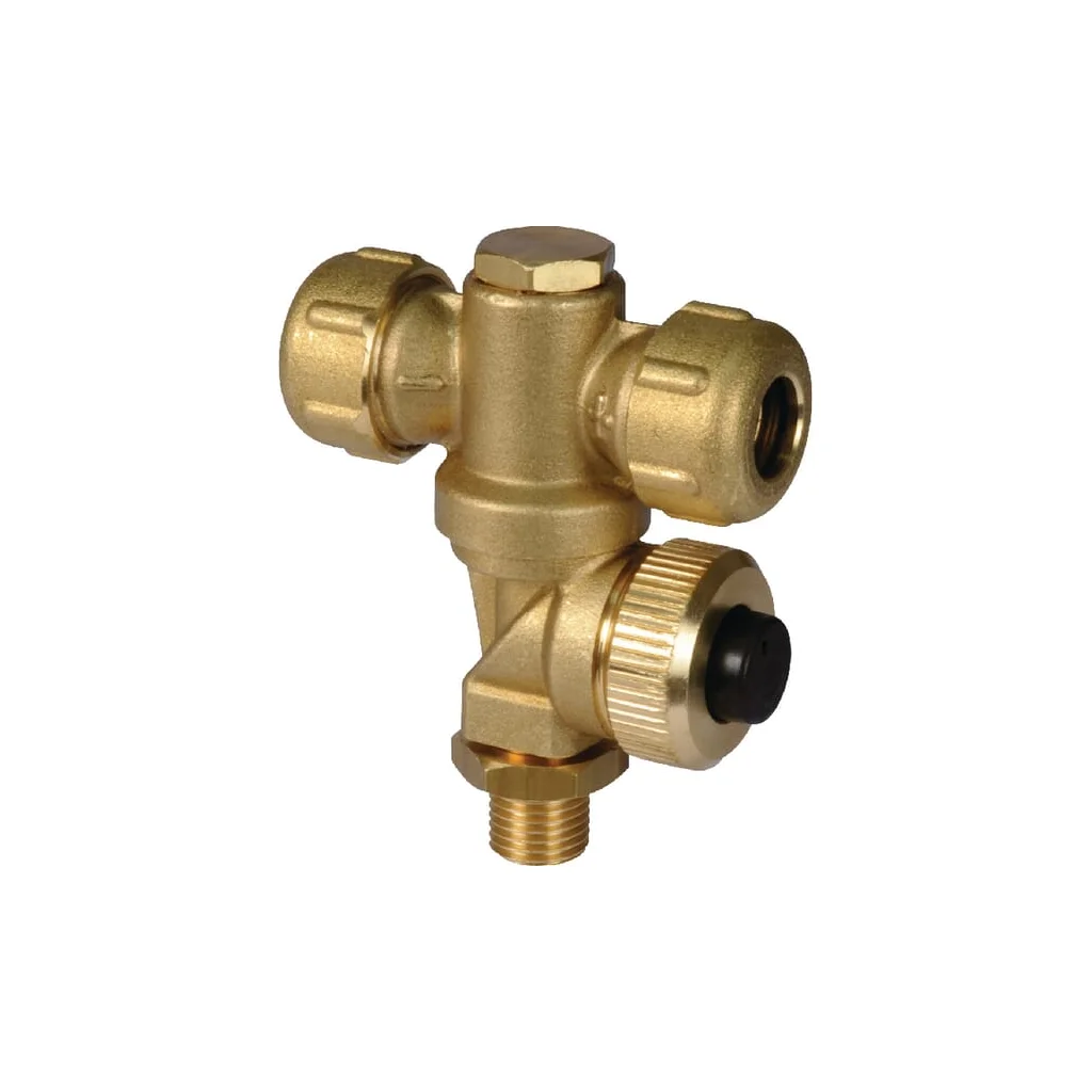 Corp duze 2 capete alamă 1/4" tată 0058420900