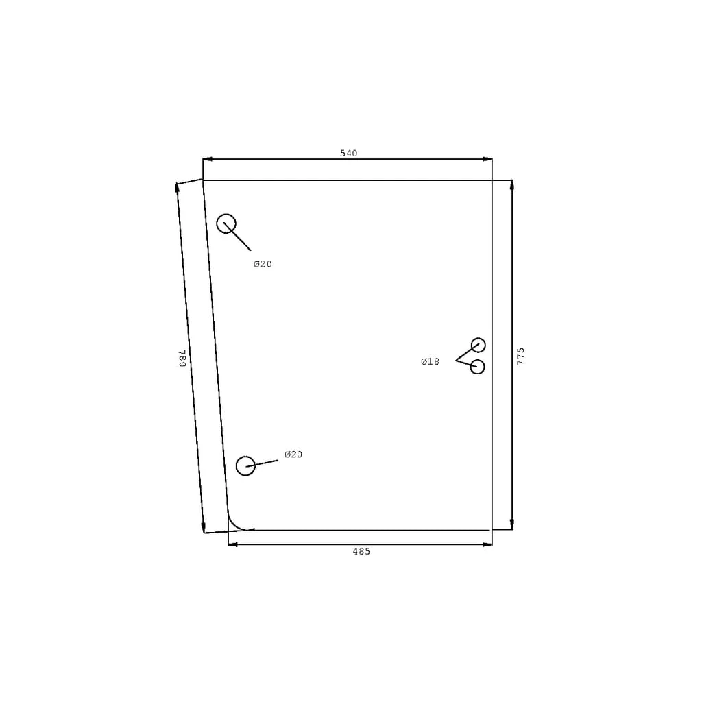 Geam lateral 0077337010N