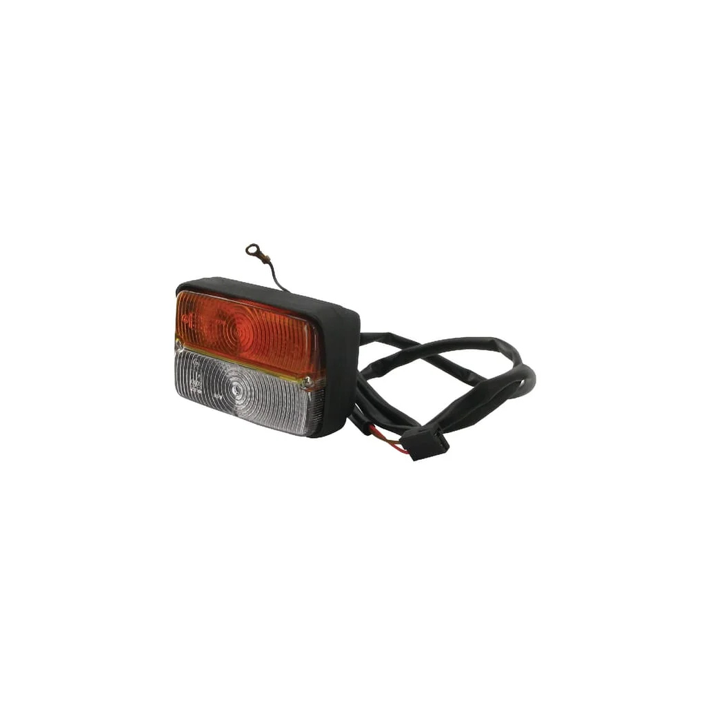 Lumină de direcție și poziție Halogen, față, rectangulară, 12V, chihlimbar/transparent, prindere cu șurub, Cobo 03235000