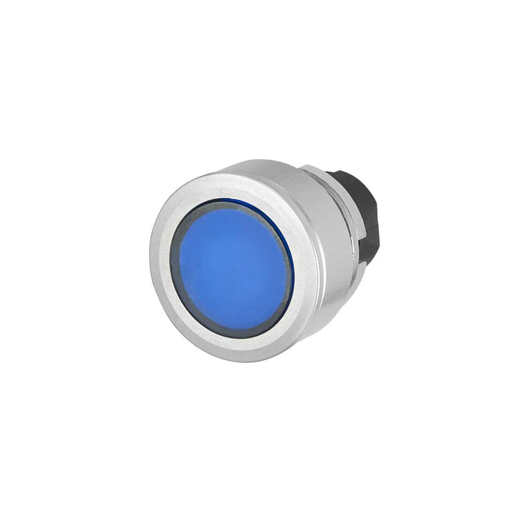 Buton cu ap\[sare iluminat albastru 030PFLIBL