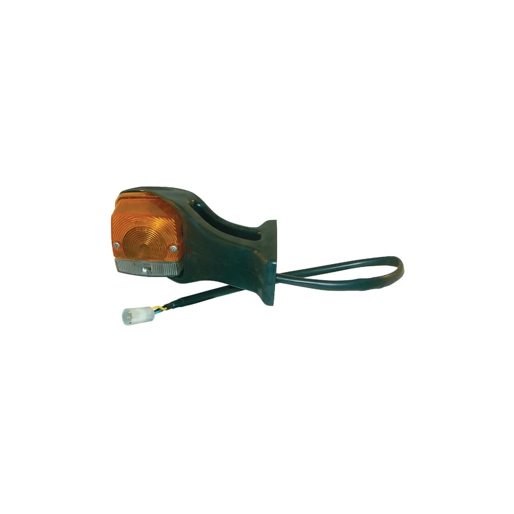 Lumină de direcție și poziție dreapta (RH) Halogen, față, pătrată, galben/transparent, prindere cu șurub, mufă 190x AMP, Cobo 03413000