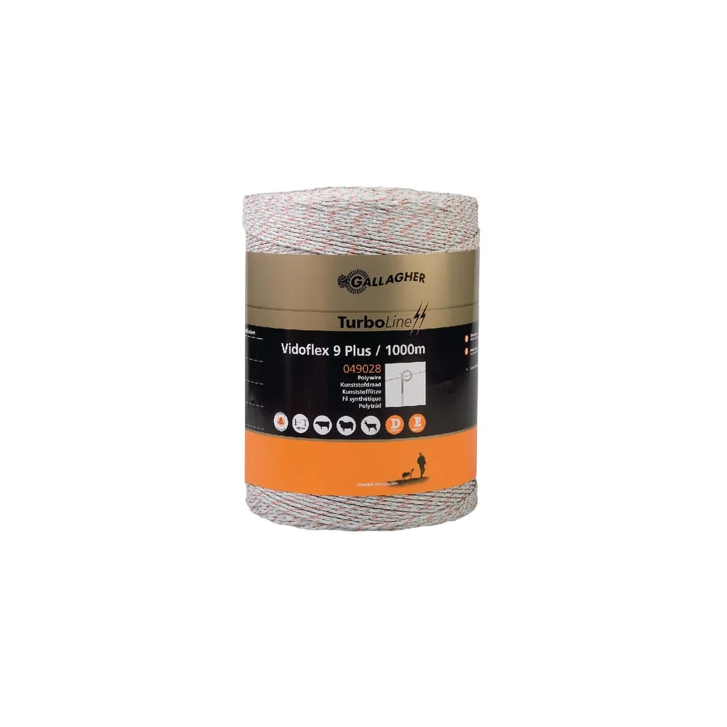 Cablu alb pentru gard 1.000m Vidoflex 9 049028GAL