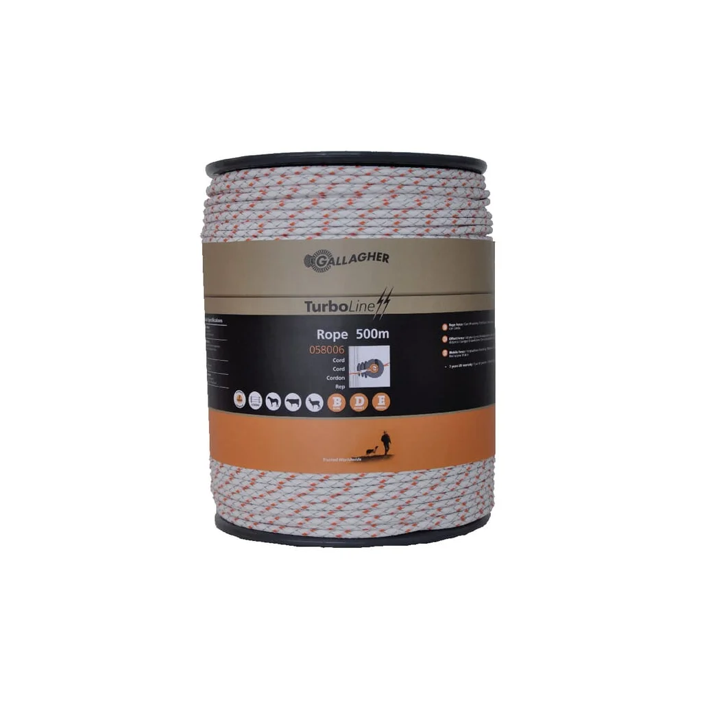 Cablu alb pentru gard 500m TurboLine 058006GAL