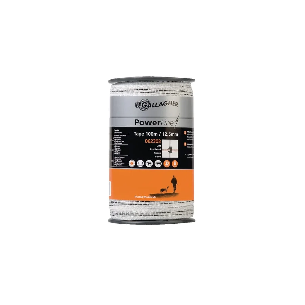 Bandă pentru gard 12,5mm 100m PowerLine 062303GAL