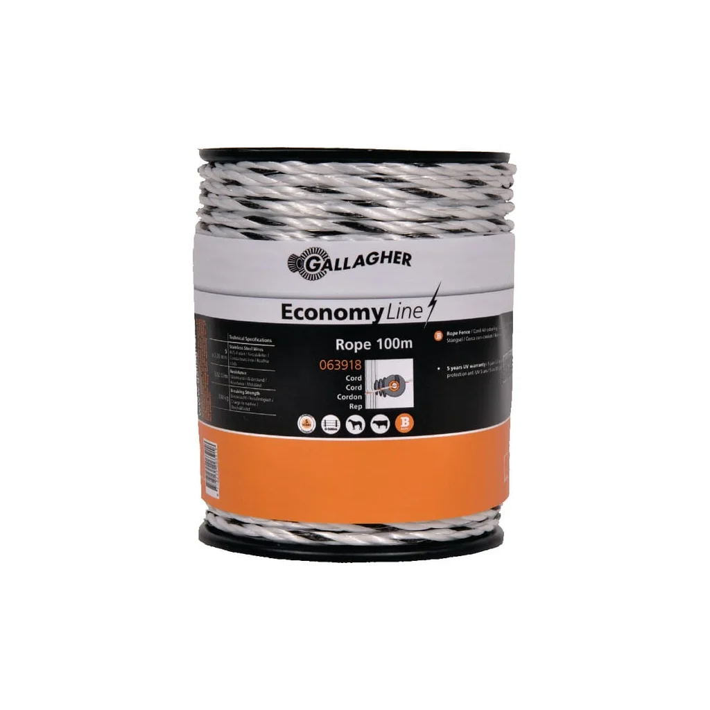 Cablu alb pentru gard 100m PowerLine Eco 063918GAL
