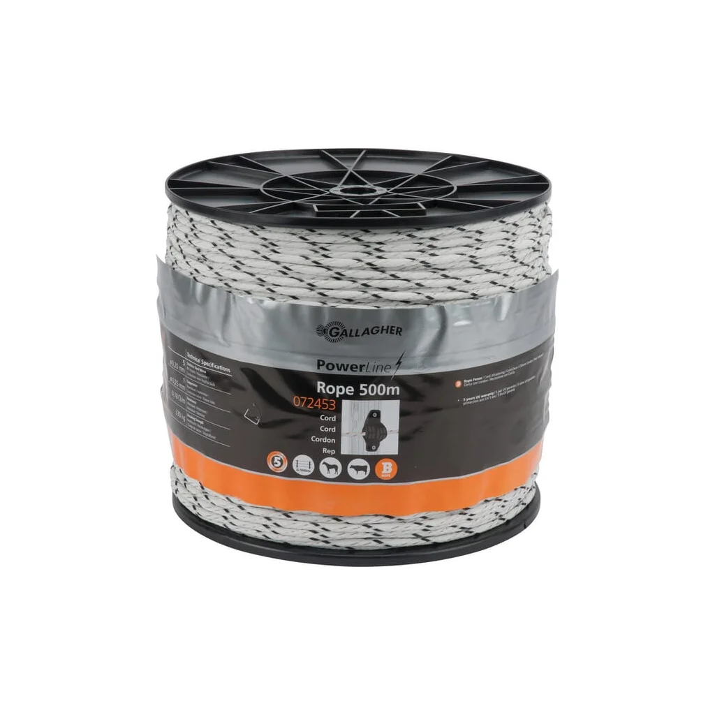 Cablu alb pentru gard 500m PowerLine 072453GAL