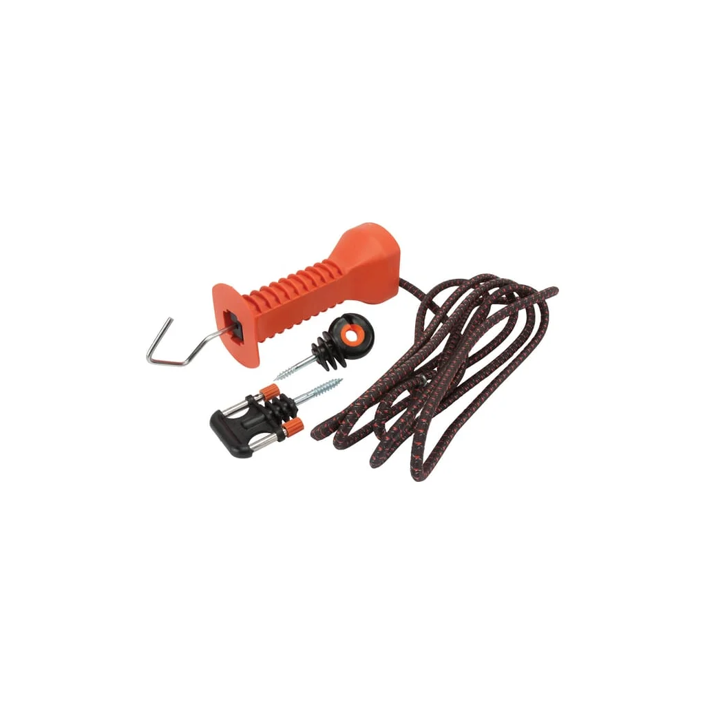 Set poartă gard electric cu cablu elastic și mâner 072354GAL