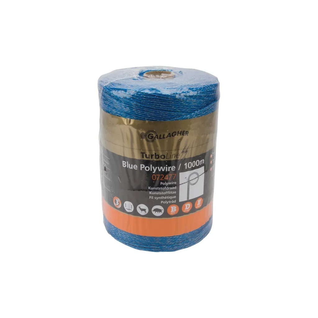 Cablu albastru pentru gard 1.000m 072477GAL