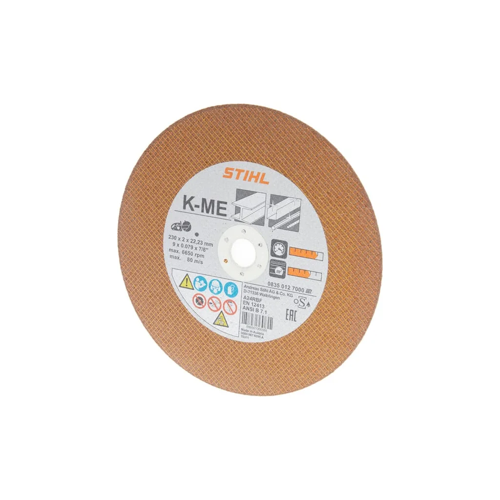Disc de tăiere din rășină K-ME Ø230mm 08350127000