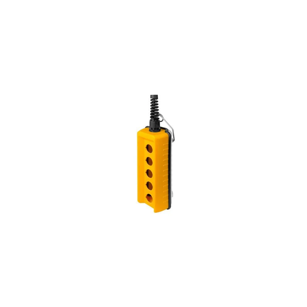 Stație de butoane suspendată, telecomandă, 5 găuri, galbenă 080R200GP5