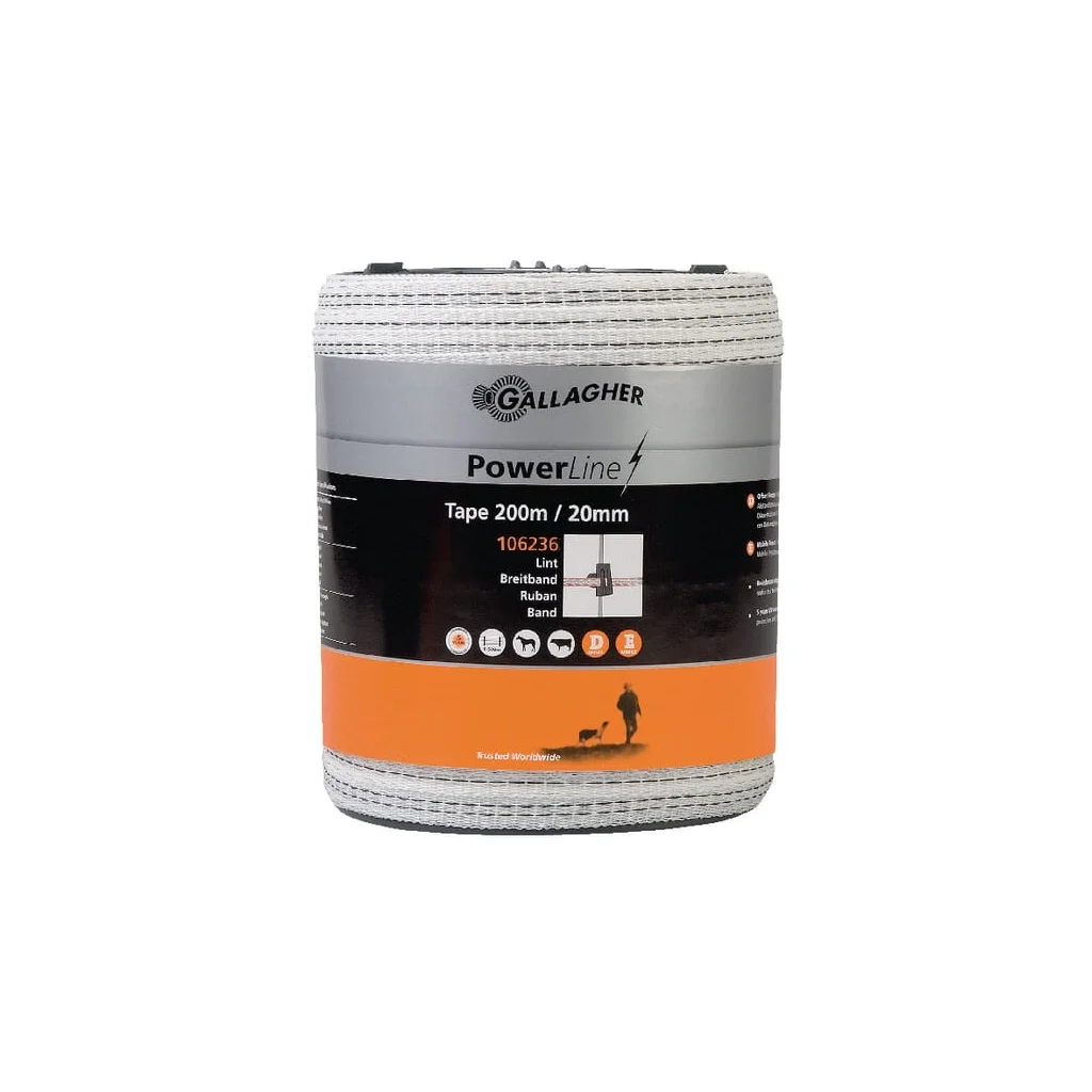 Bandă pentru gard 20mm 200m PowerLine 106236GAL