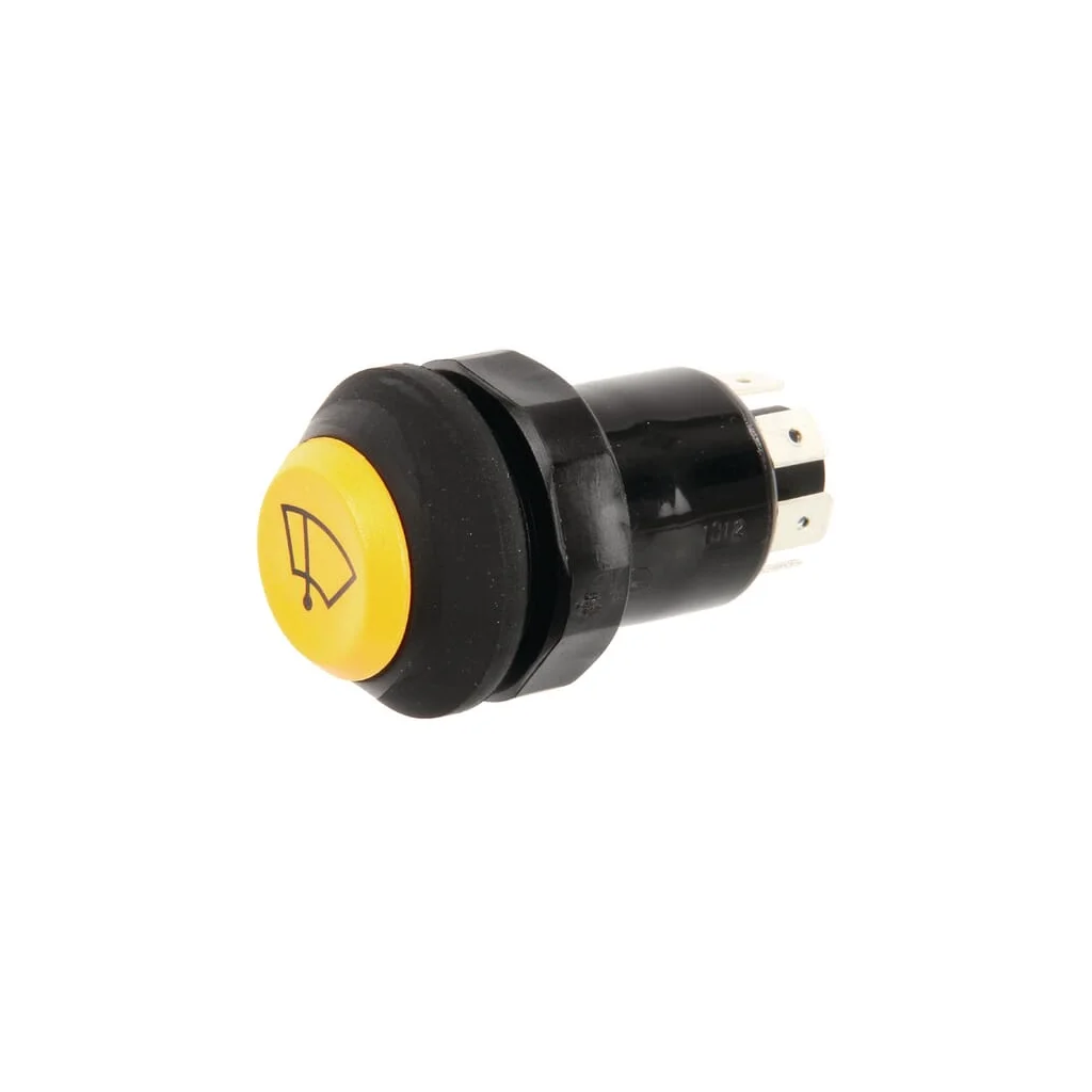 Comutator tip buton interval ștergere rotund galben 11100040PN