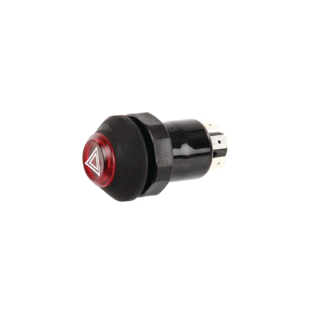 Comutator tip buton lumini de avarie rotund roșu 11100090PN