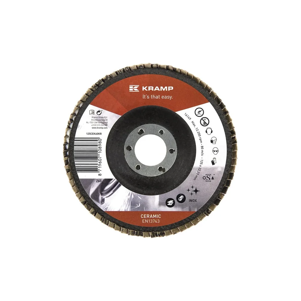 Disc lamelar ceramică 125mm K60 125CEK60KR