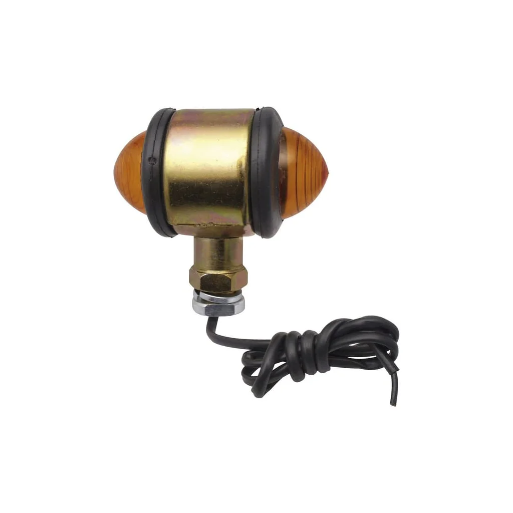 Lampă semanlizare rotundă 12-24V galbenă cu șurub 1400691020