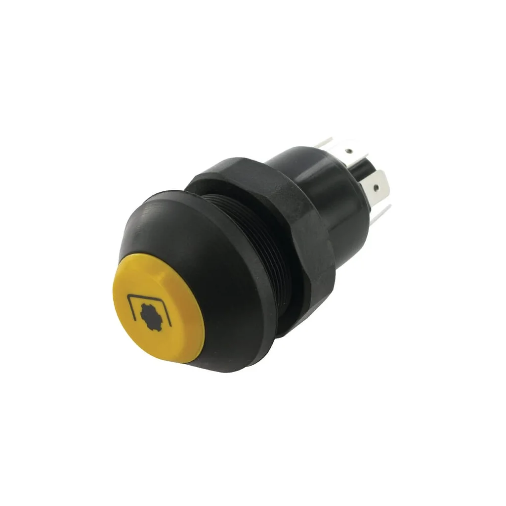 Comutator tip buton cardan rotund galben 11175390PN