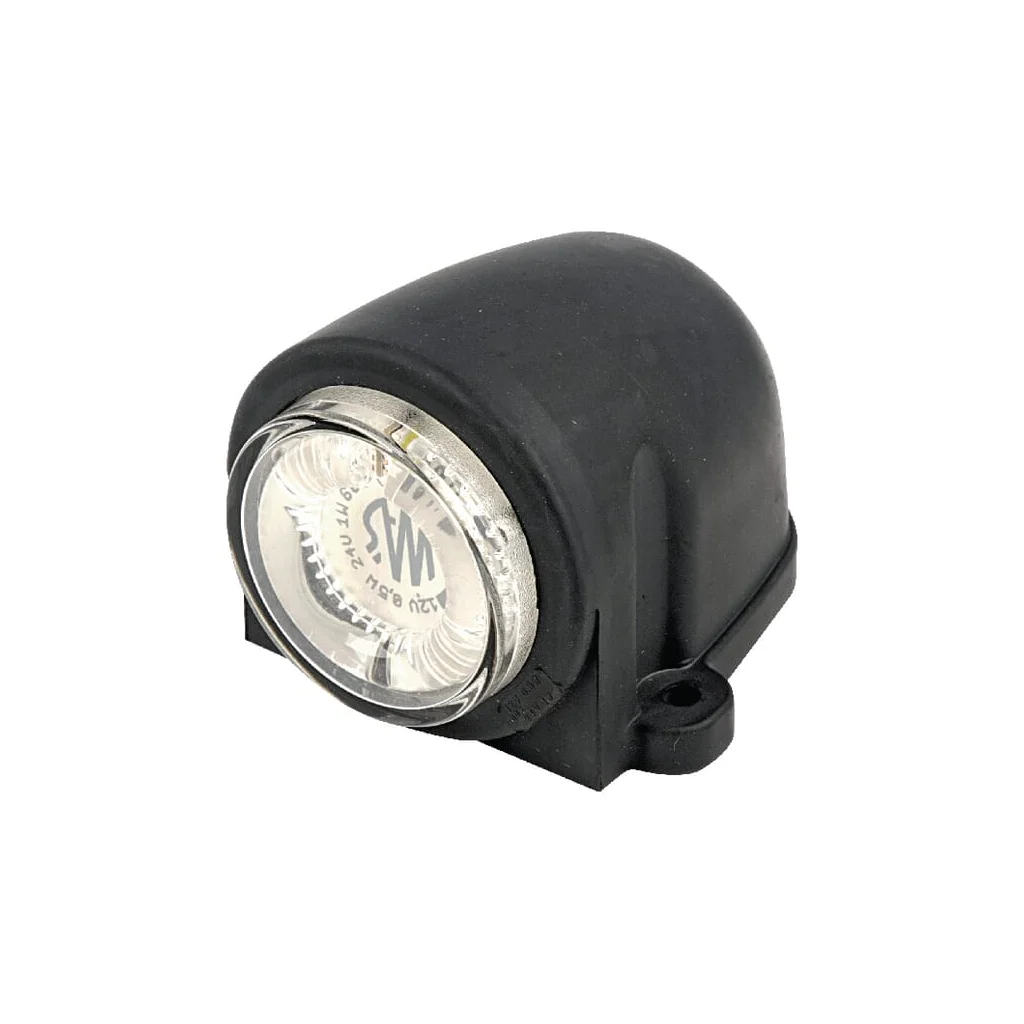 Lampă gabarit LED rotundă 12/24V albă cu șurub 78x60x93mm Waś 1400300455