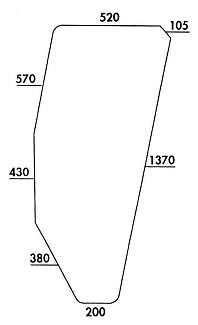 Portiera Sticla Stanga 5124414
