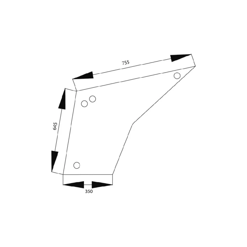 Geam ușă inferior stânga/dreapta potrivit pentru Case IH 1332486C1N