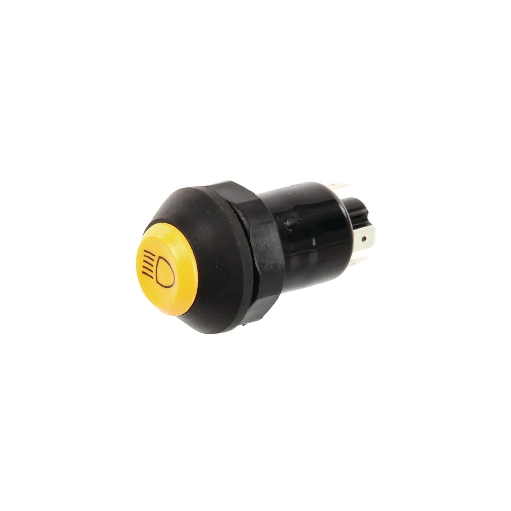 Comutator tip buton fază lungă rotund galben 11120100PN