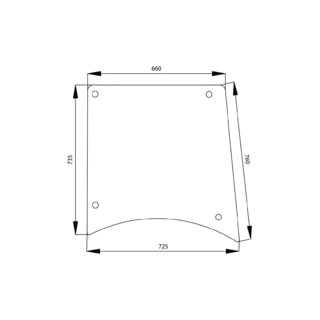 Geam lateral 1332447C91N