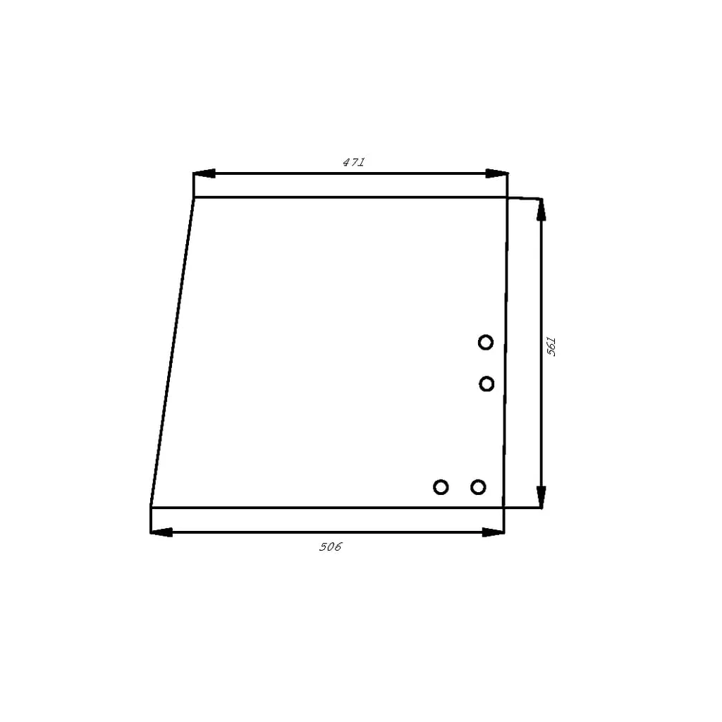 Side window front 133176FM
