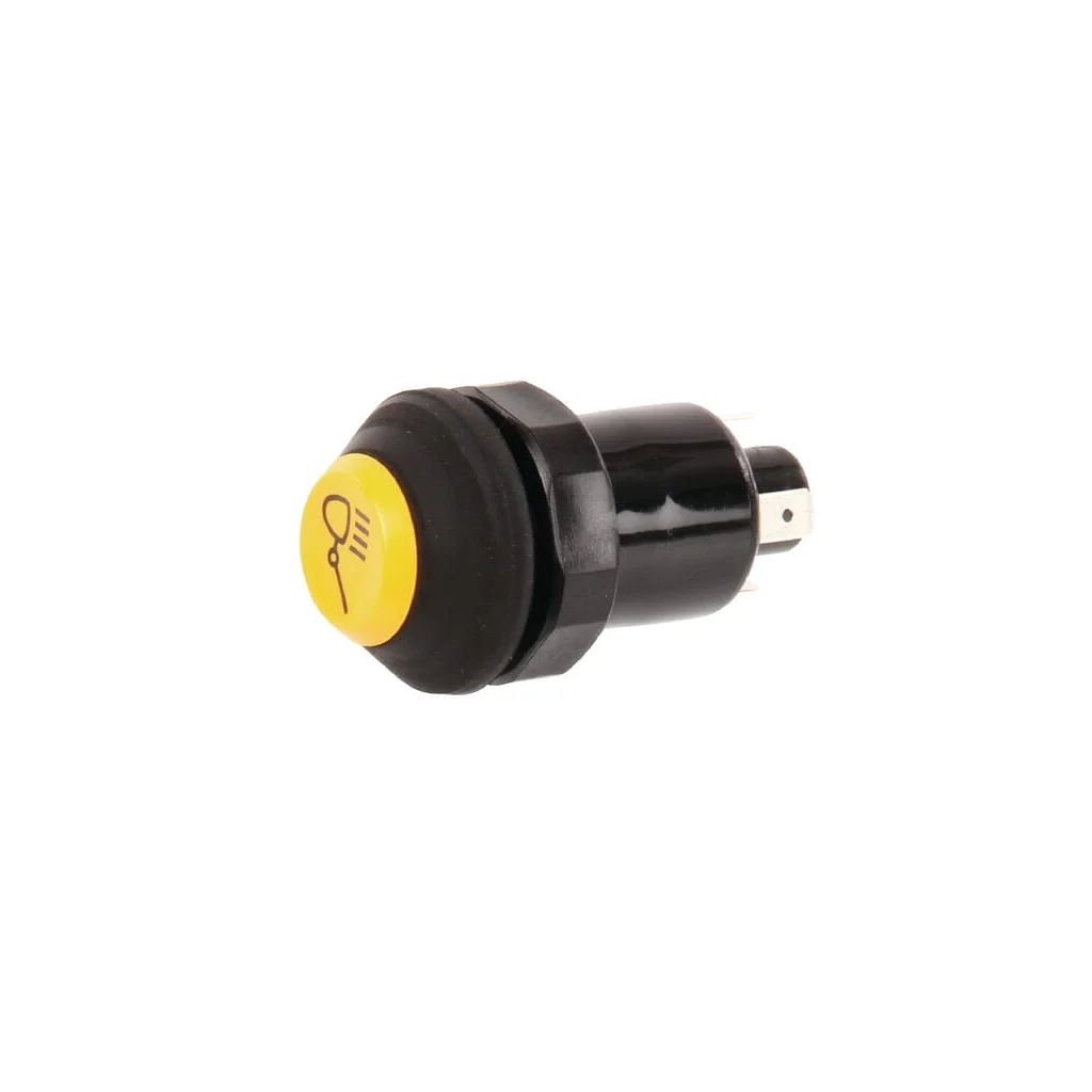Comutator tip buton lumini de lucru rotund galben 11130200PN