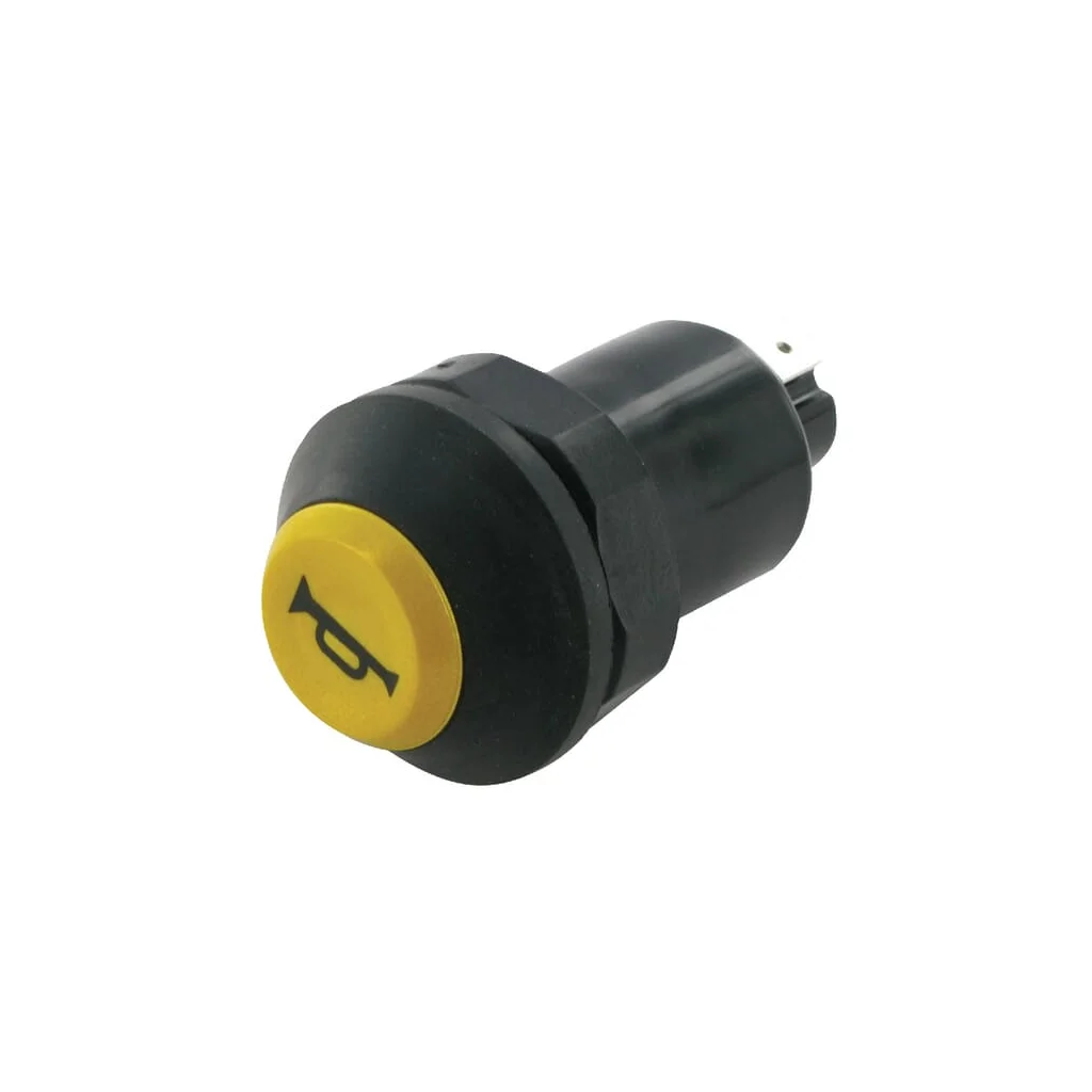 Comutator tip buton claxon rotund galben 11215100PN