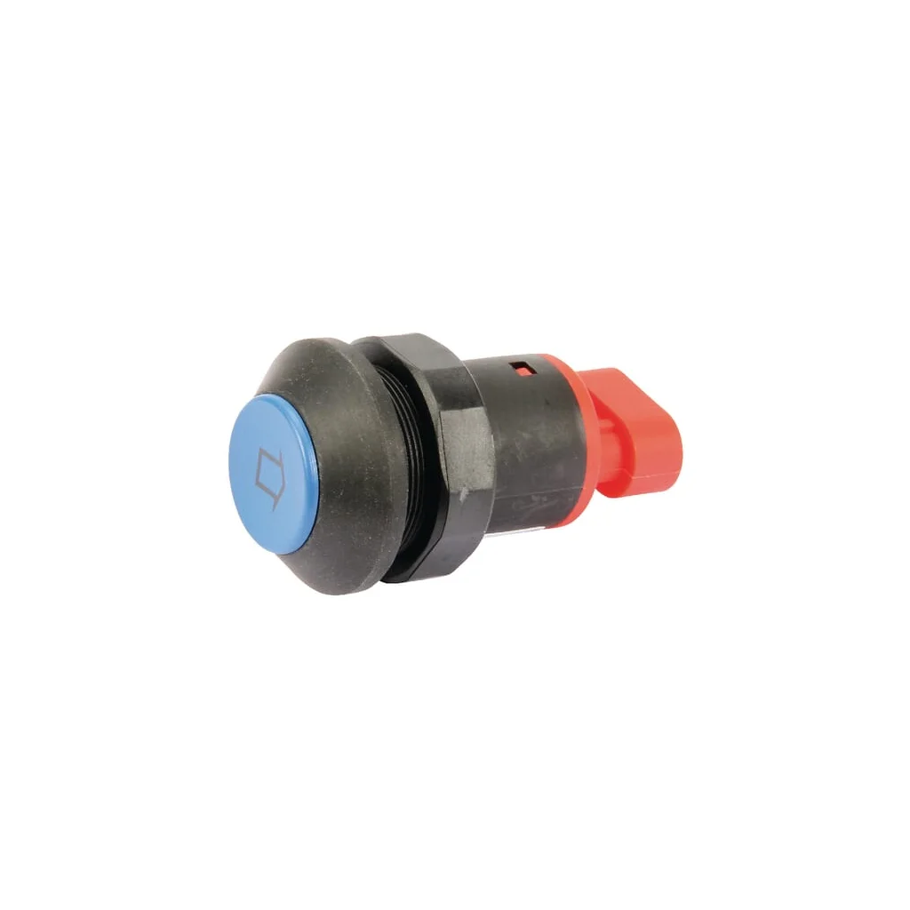 Comutator tip buton ridicare/coborâre rotund albastru 11908007PN