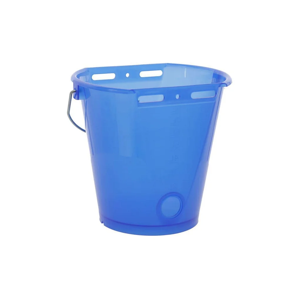 Găleată de hrănire albastră transparentă 8L 14269