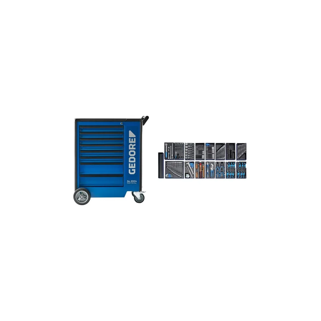 Cărucior pentru scule + scule 207 1500ES022004