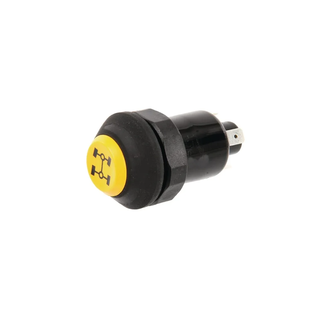 Comutator tip buton tracțiune pe 4 roți rotund galben 11130250PN