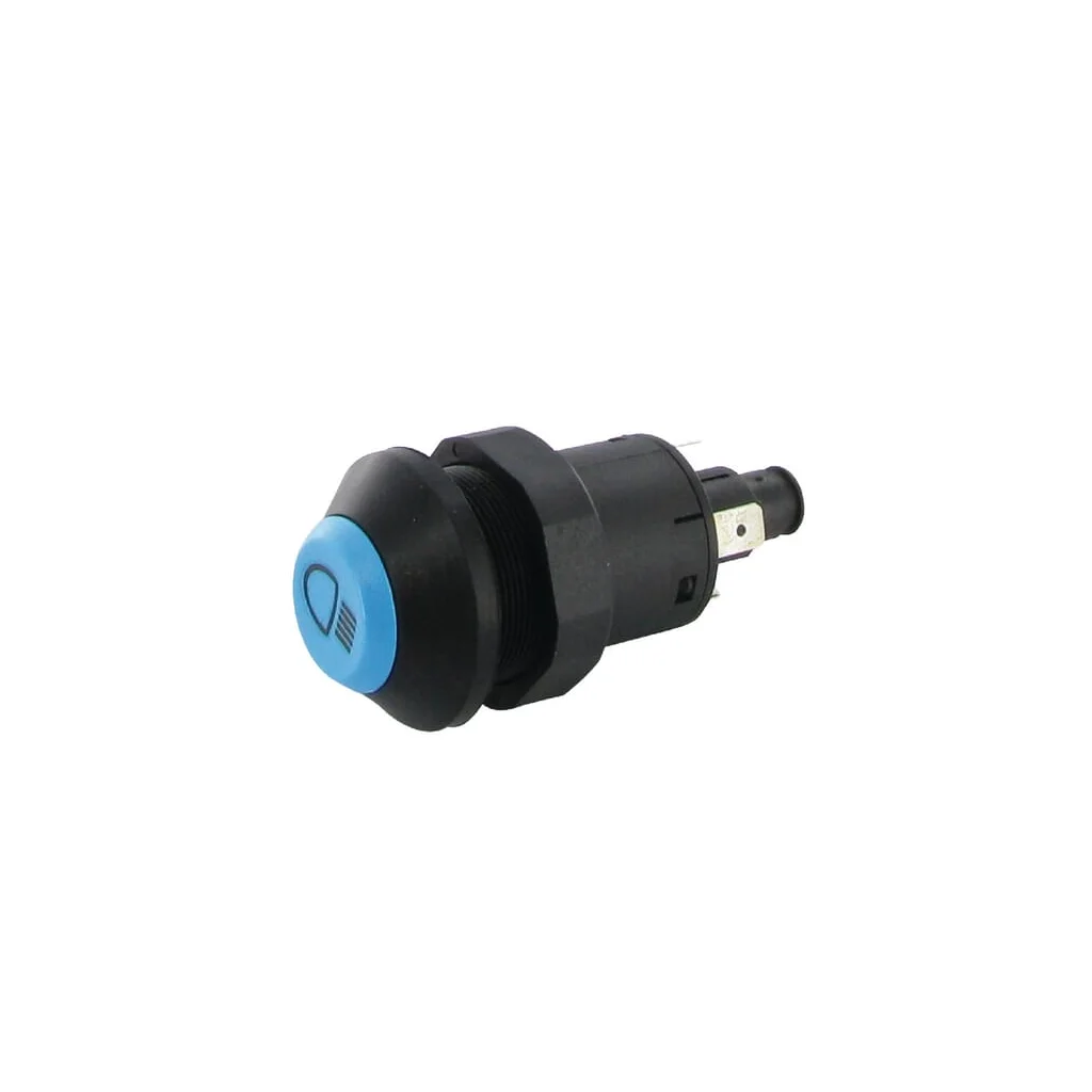 Comutator tip buton fază lungă rotund albastru 11120140PN