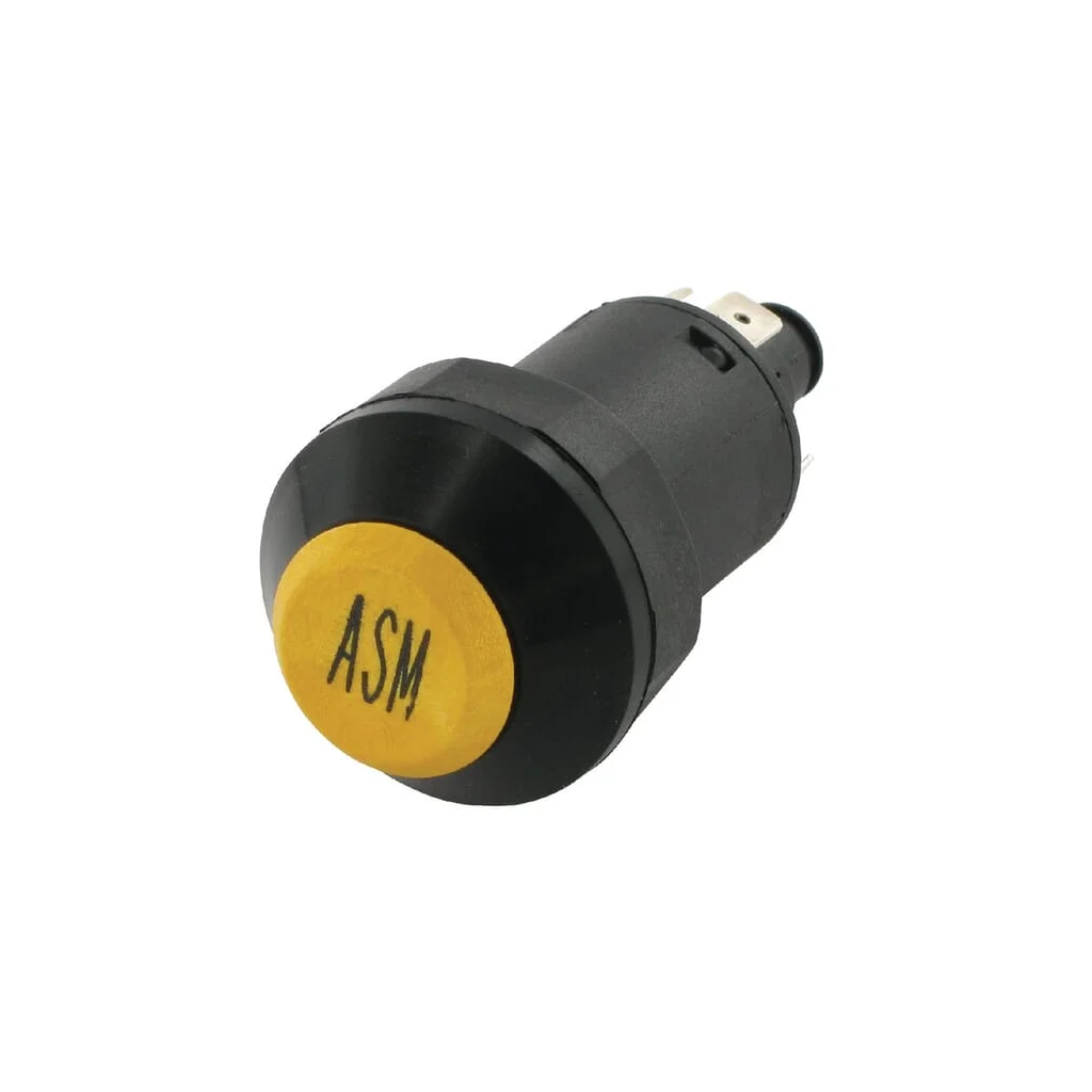 Comutator tip buton ASM rotund galben 11175380PN