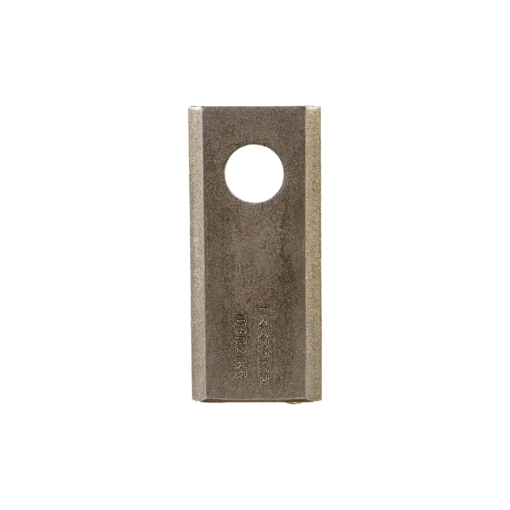 Lamă cositoare stânga/dreapta 108x48x3mm orificiu 21mm pachet 25 buc. potrivită pentru Galfre/Marangon/New Holland 108D21KR