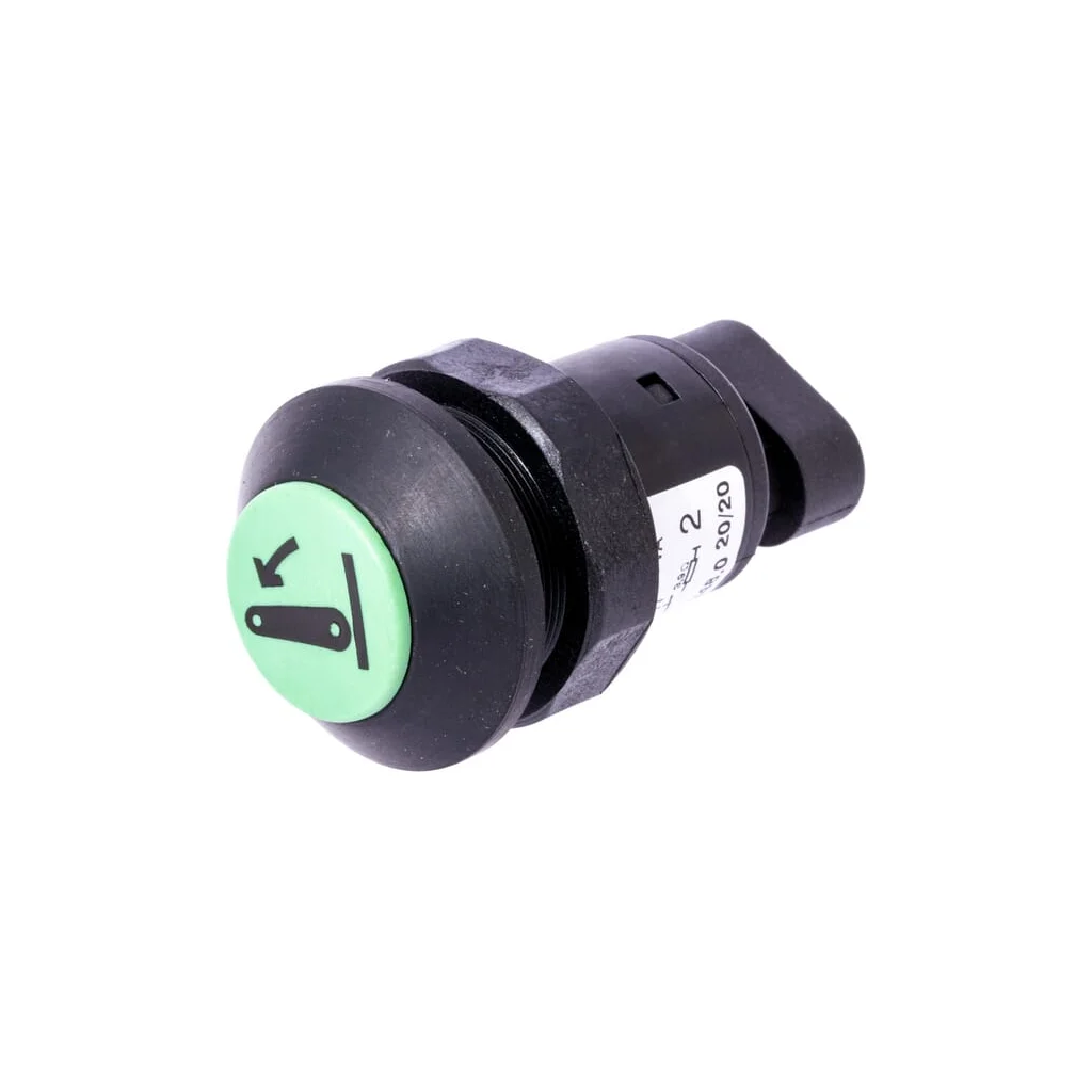 Comutator tip buton ridicare cuplaj rotund verde 11900306PN